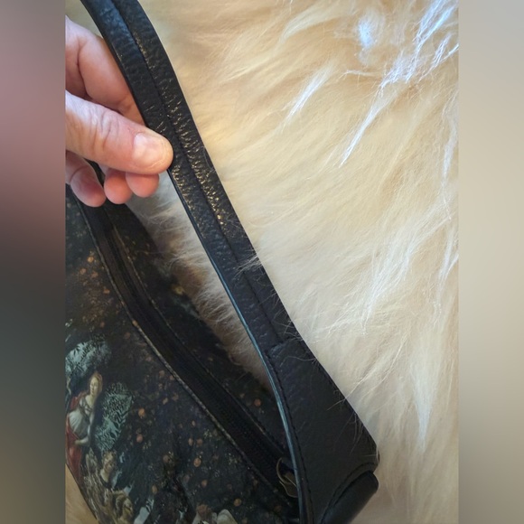 Jcon Los Angles Leather Shoulder Bag w print of Sandro Botticellis La Primavera - Picture 7 of 17